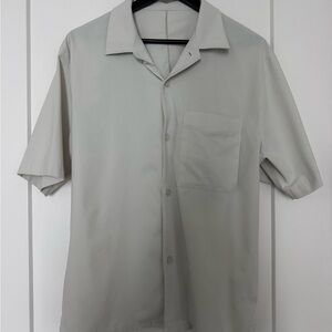 Men's Lululemon Airing Easy Camp Collar Shot Sleeve Shirt